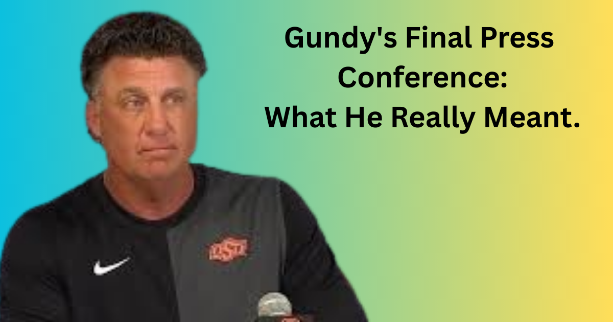Mike Gundy Press Conference