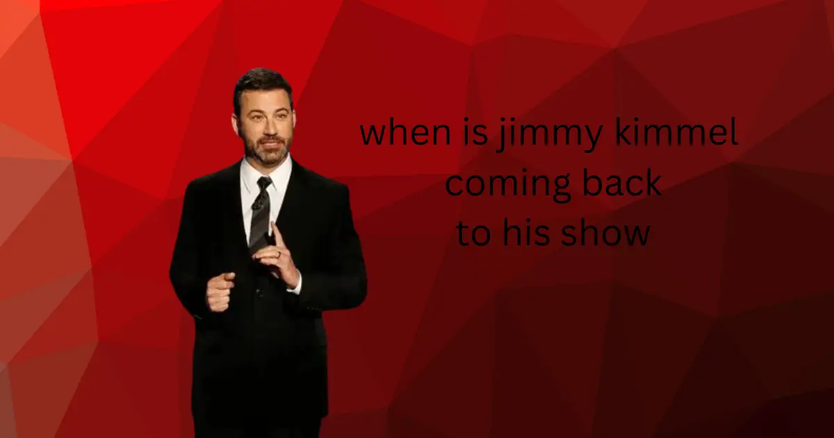When Is Jimmy Kimmel Coming Back to His Show?